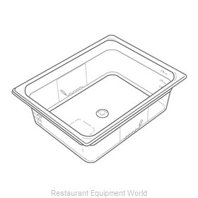 Adcraft 126P Food Pan, Plastic