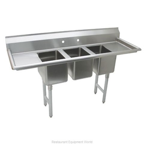 Advance Tabco K7-CS-29-X Sink, (3) Three Compartment