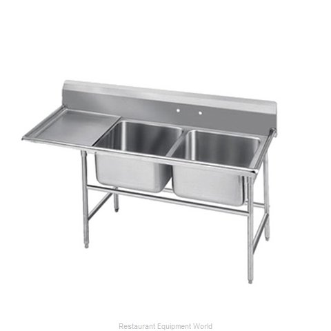 Advance Tabco T9-2-36-18L-X Sink 2 Two Compartment