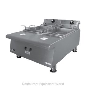 APW Wyott HEF-30TI Fryer, Electric, Countertop, Split Pot