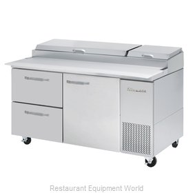 Blue Air Commercial Refrigeration BAPP67-D2L-HC Refrigerated Counter, Pizza Prep