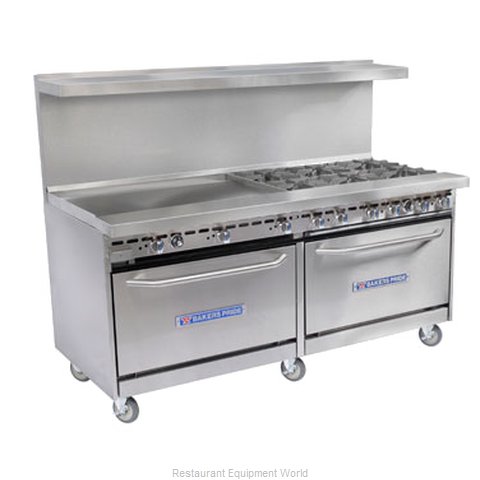 Bakers Pride 72-BP-4B-G48-SX30 Range 72 4 Open Burners 48 Griddle