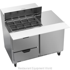 Beverage Air SPED48HC-12M-2 Refrigerated Counter, Mega Top Sandwich / Salad Unit