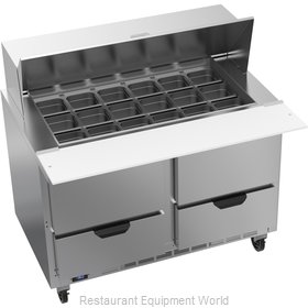 Beverage Air SPED48HC-18M-4 Refrigerated Counter, Mega Top Sandwich / Salad Unit