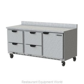 Beverage Air WTRD72AHC-4-FIP Refrigerated Counter, Work Top