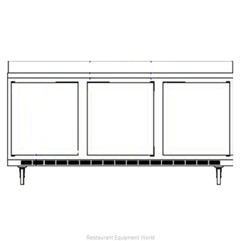 Beverage Air WTRD72AY-4 Refrigerated Counter, Work Top