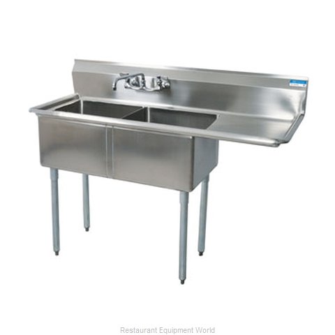 BK Resources BKS-2-1620-12-18R Sink, (2) Two Compartment