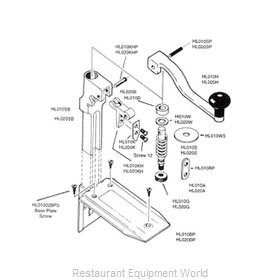 Structure of the manual can opener