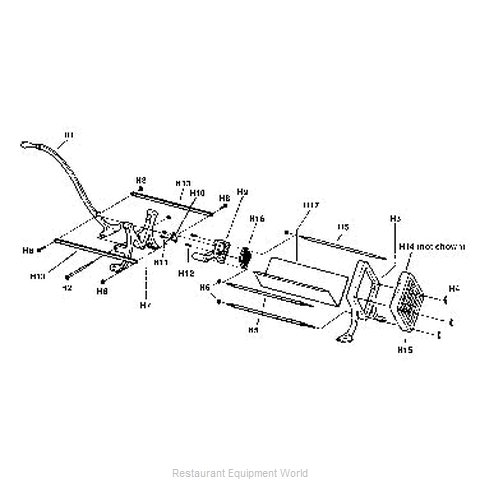 Browne H15C French Fry Cutter Parts