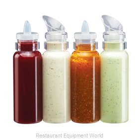 Get Enterprises Sdb-32-pc-b, 32 oz. Polycarbonate Frosted Salad Dressing / Juice Bottle