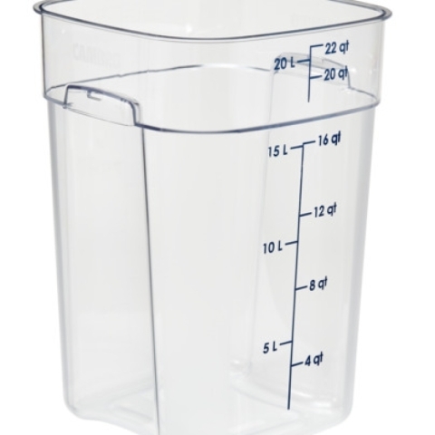 Cambro 22SFSPROCW135 Food Storage Container, Square