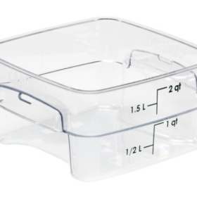 Cambro 2SFSPROCW135 Food Storage Container, Square