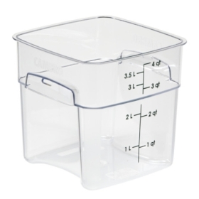 Cambro 4SFSPROCW135 Food Storage Container, Square