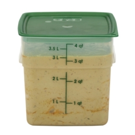 Cambro 4SFSPROPP190 Food Storage Container, Square