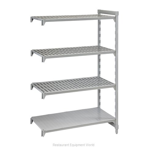 Cambro CPA182484VS4PKG Shelving Unit, Plastic with Poly Exterior Steel Posts