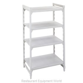 Cambro CPU183672S4480 Shelving Unit, Plastic with Poly Exterior Steel Posts