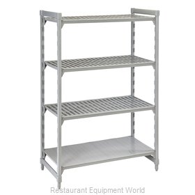 Cambro CPU186064VS4480 Shelving Unit, Plastic with Poly Exterior Steel Posts