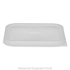 Cambro SFC6451 Winter Rose Square Polyethylene Lid for 6 Qt. and 8