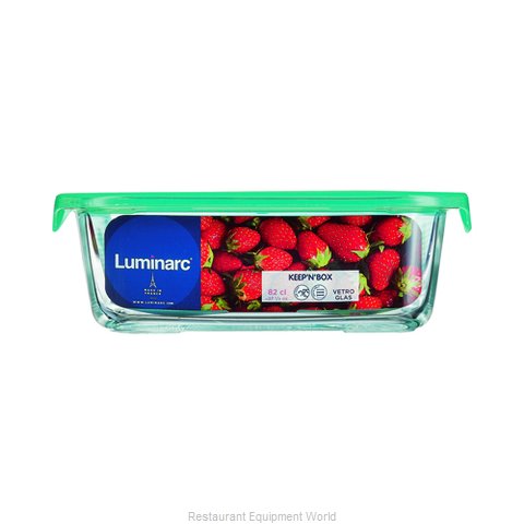 Luminarc Keep'n'Box - Recipiente rectangular de vidrio con tapa