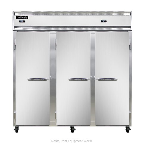 Continental Refrigerator 3RFF-SS Refrigerator Freezer, Reach-In