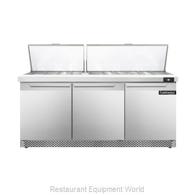 Continental Refrigerator DL72-30M-FB Refrigerated Counter, Mega Top Sandwich / S