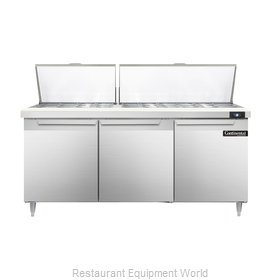 Continental Refrigerator DL72-30M Refrigerated Counter, Mega Top Sandwich / Sala