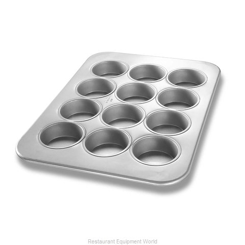 Chicago Metallic 24 Cup 3.8 oz. Glazed Aluminized Steel Muffin / Cupcake Pan - 14 1/16 x 20 11/16