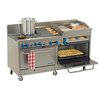 Comstock Castle 2F330-2.5RB-30B Range 72 2 open burners 30 griddle 30 cha