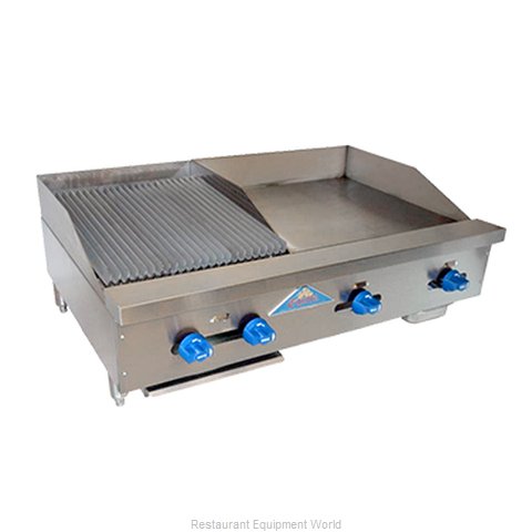 Comstock Castle FHP42-24-1.5RB Charbroiler Griddle Gas Counter Model