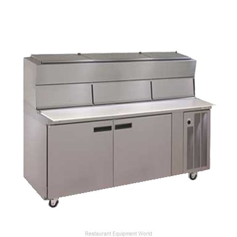 Delfield 18672PDL Pizza Prep Table Refrigerated