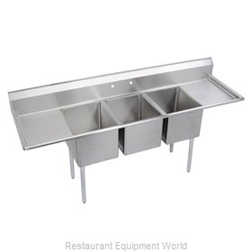 Elkay SL3C18X30-2-18 Sink, (3) Three Compartment
