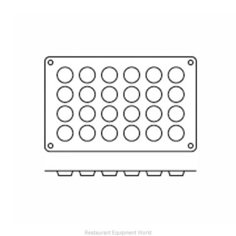 Eurodib SF030N Baking Sheet, Pastry Mold, Flexible