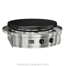 EVO 10-0070-LP Round Griddle / Fry Top, Gas