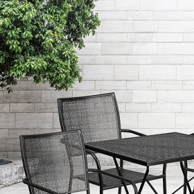 28SQ Black Fold Patio Set