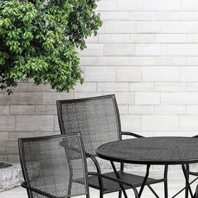 30RD Black Fold Patio Set