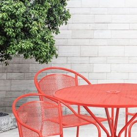 35.25RD Coral Patio Table Set