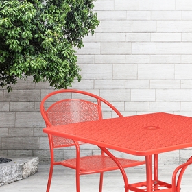 35.5SQ Coral Patio Table Set