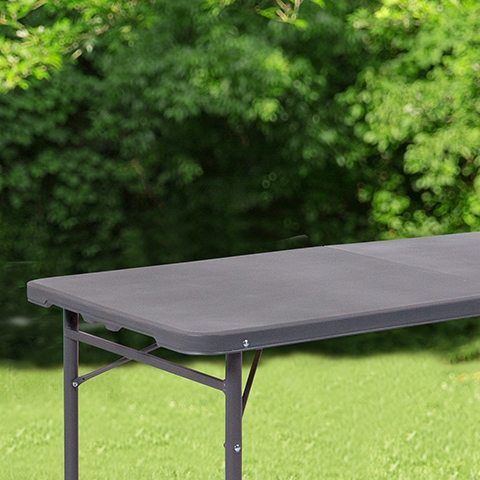 23.5x48.25 Gray Plastic Table