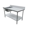 Omcan 44259 Work Table, with Prep Sink(s)