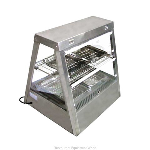 Omcan MTWT-2X2 Display Case, Hot Food, Countertop