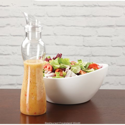 G.E.T. Salad Dressing Dispenser Set 2-32 oz Bottles 8 Lids Clear  Polycarbonate