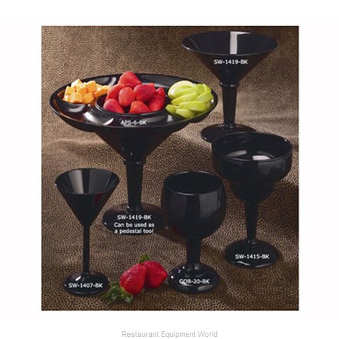 GET Enterprises SW-1407-SAN-BL Glassware Plastic