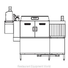 Hobart CLCS76ER+BUILDUP Dishwasher Conveyor Type