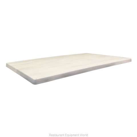 JMC Food Equipment 32X32 WHITE WOOD Table Top, Solid Surface