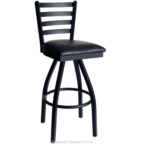 Just Chair M20130-SWL-BLK-PS-GR2 Bar Stool, Swivel, Indoor