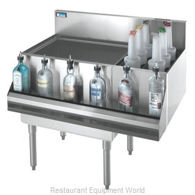 Krowne KR18-M36L Underbar Ice Bin/Cocktail Station, Bottle Well 