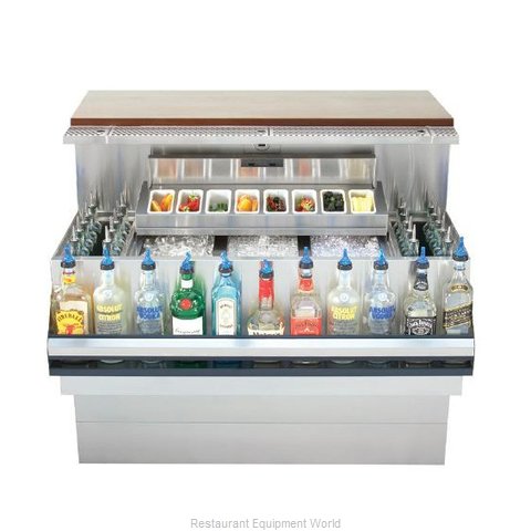 Krowne KR18-MS40C Underbar Ice Bin/Cocktail Station, Bottle Well Bin