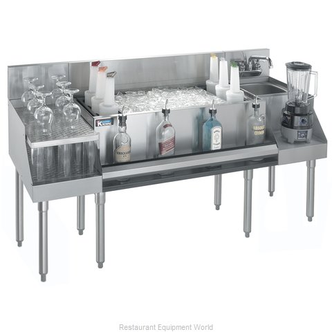 Krowne KR18-W60B-10 Underbar Ice Bin/Cocktail Station, Blender Station