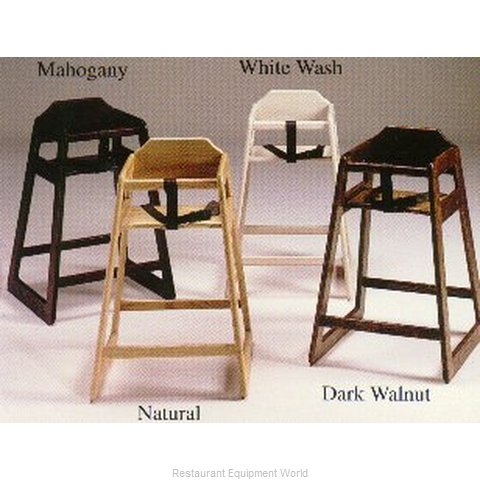 Old Dominion S-2 Stackable Wooden High Chair -Dark Walnut Color