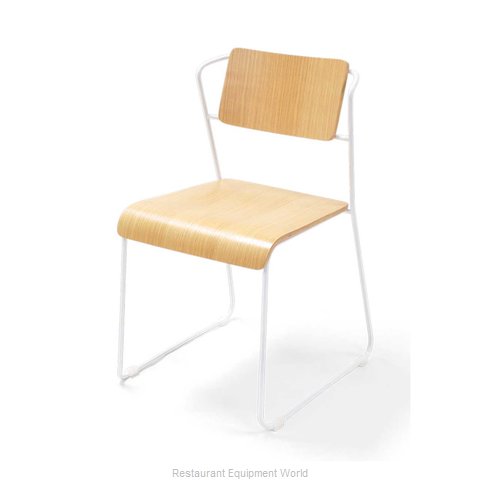 Original Wood Seating M53 GR7 Chair, Side, Stacking, Indoor